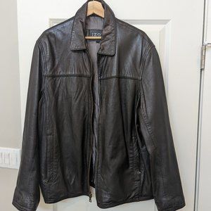 Izod Black Leather Jacket